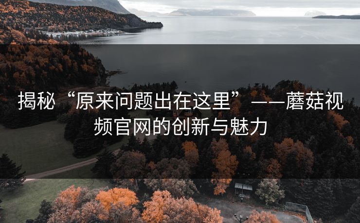 揭秘“原来问题出在这里”——蘑菇视频官网的创新与魅力